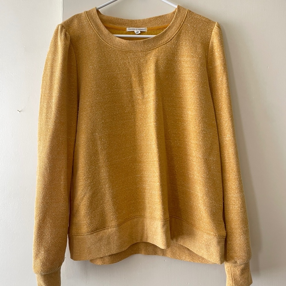 Threads 4 Thought Women's Golden Yellow Sweater- L